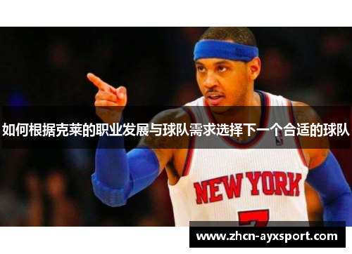 如何根据克莱的职业发展与球队需求选择下一个合适的球队